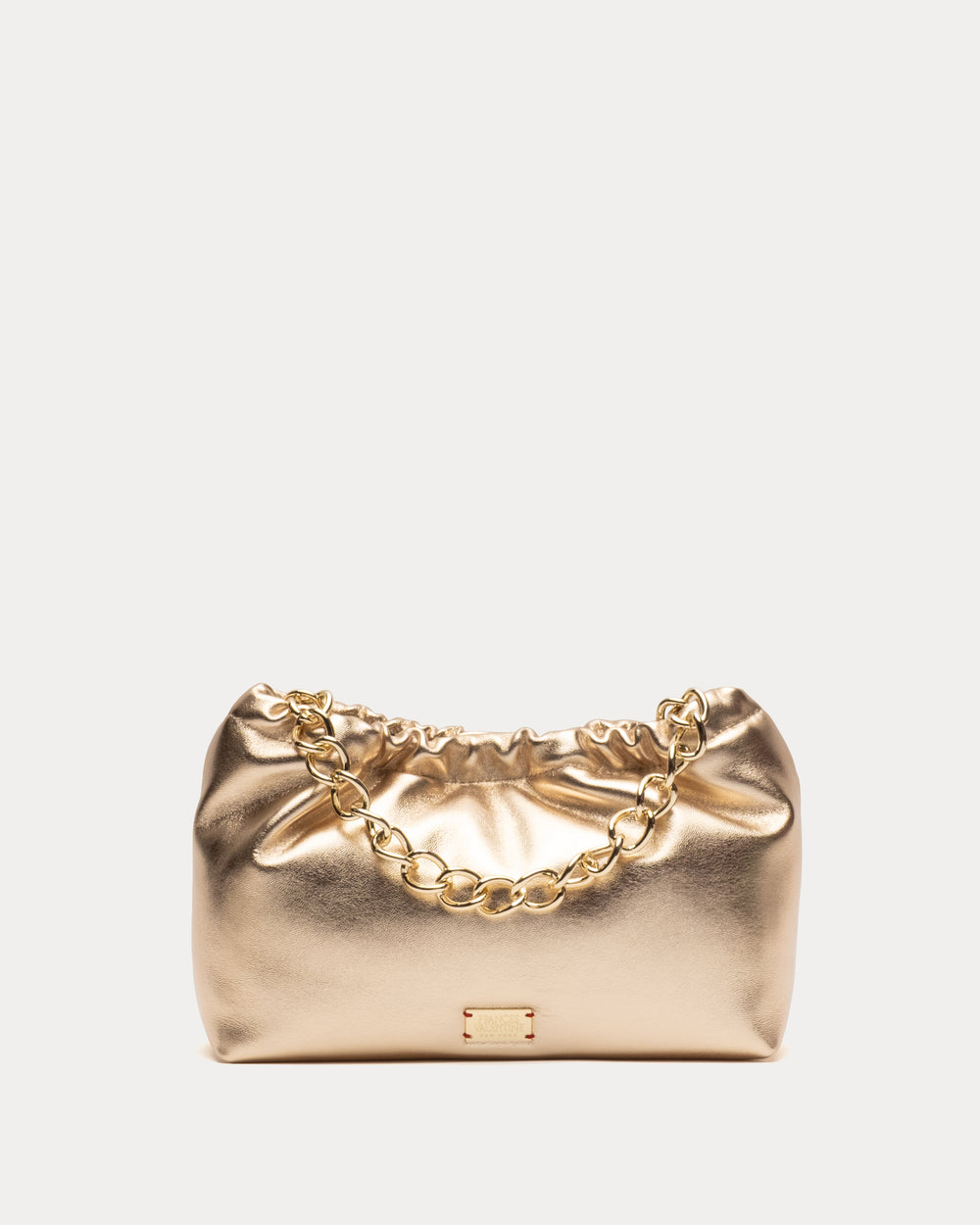 Bici Bag - Nappa Lambskin Leather Platino Evening Bag Frances Valentine