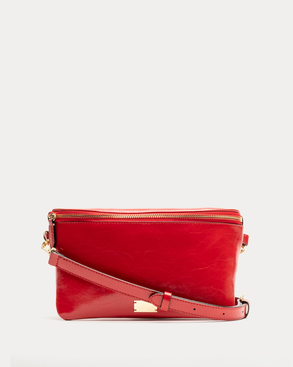 Billie Sling Bag - Crinkled Leather Red - Frances Valentine