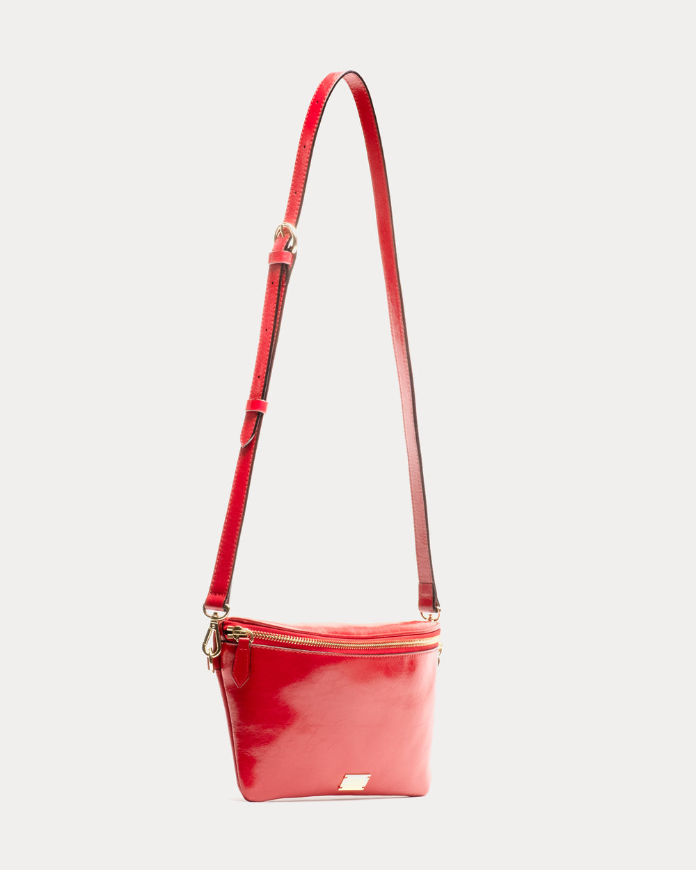 Billie Sling Bag - Crinkled Leather Red - Frances Valentine