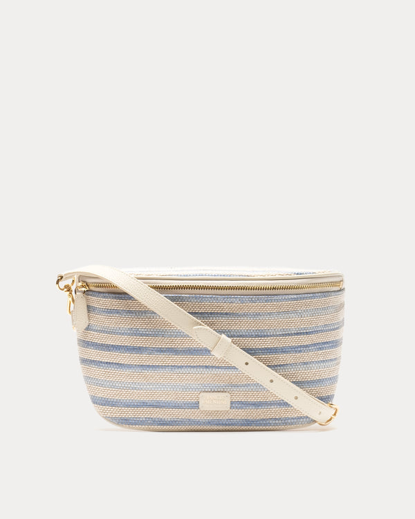 Billie Sling Raffia Stripe Raffia Blue/Multi OS Frances Valentine