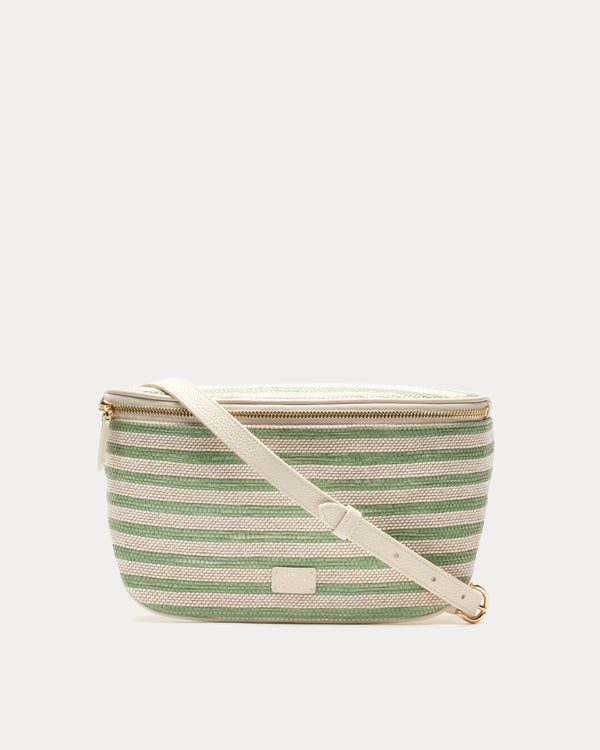 Billie Sling Raffia Stripe Raffia Green/Multi OS Frances Valentine