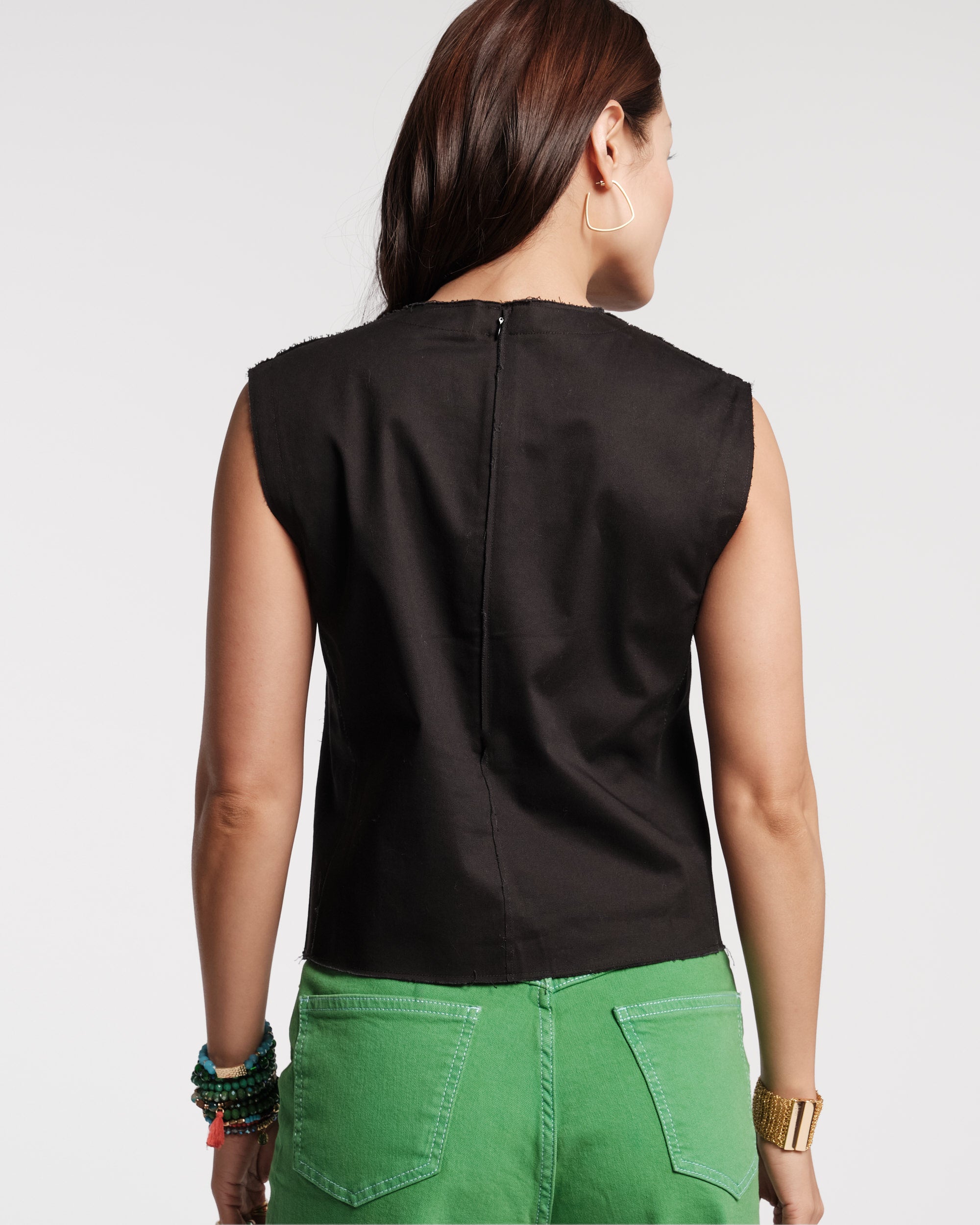 Cole Top Stretch Cotton Black