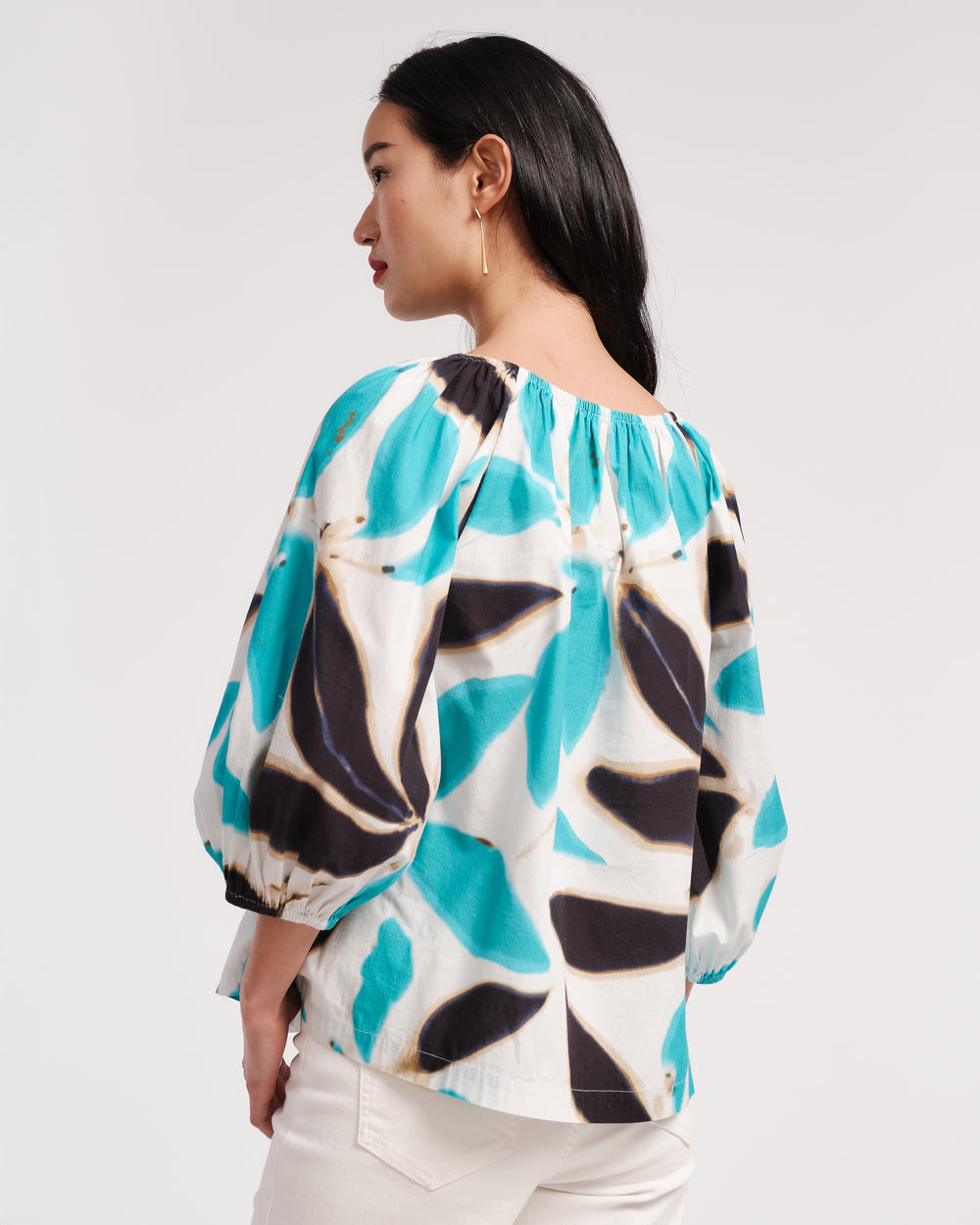 Bliss Top - Banana Leaf Blue - Frances Valentine