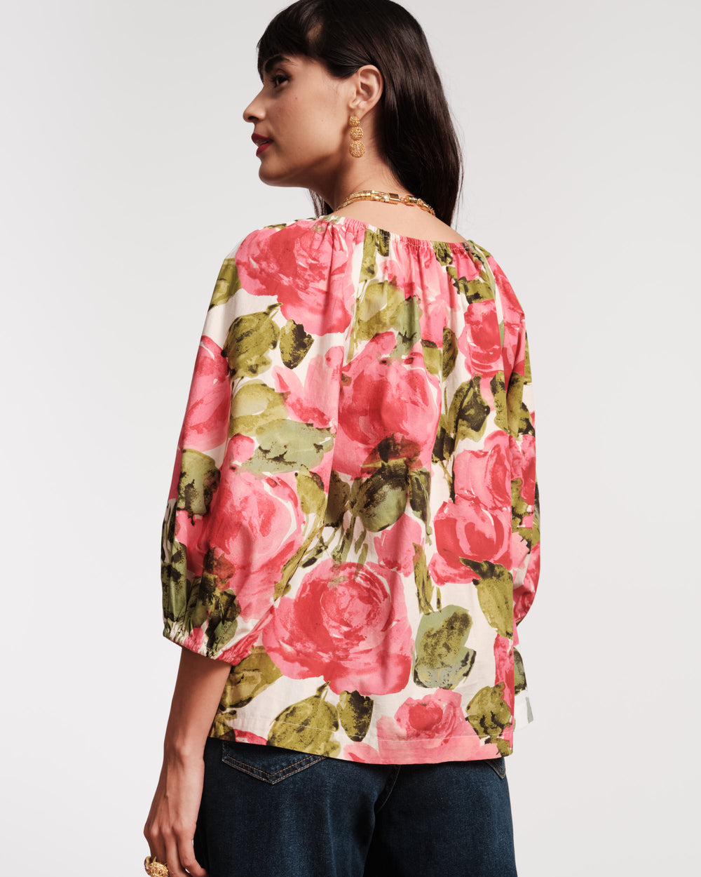 Bliss Top - Pretty Peonies