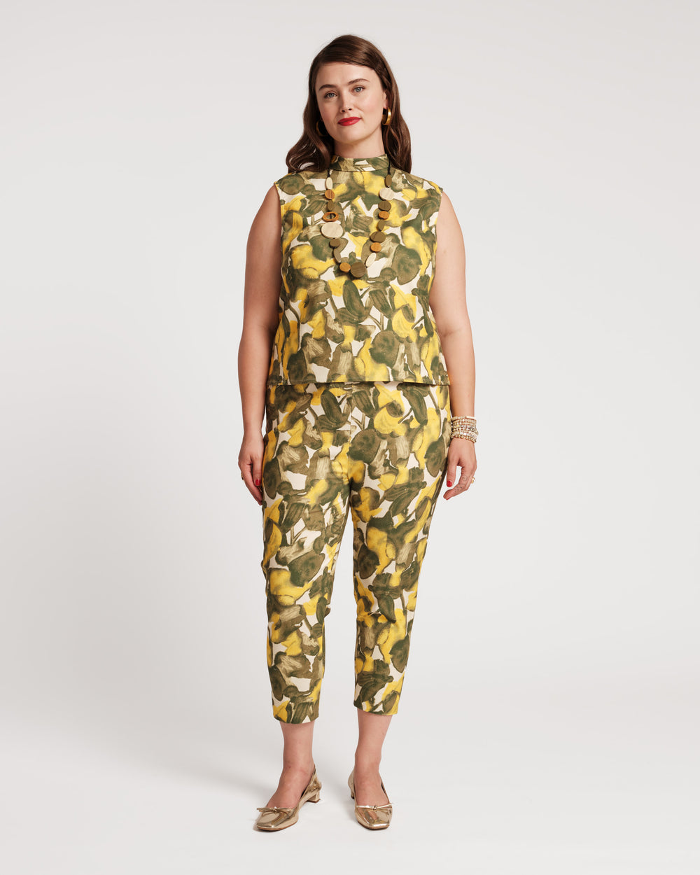 Lucy Cigarette Pant - Pear Blossom Pants Frances Valentine