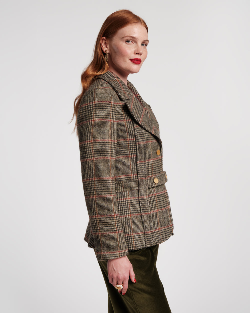 Bobby Blazer - Newbury Plaid Wool - Frances Valentine