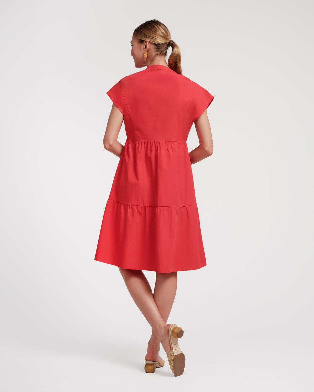 Breezy Mini Dress- Red - Frances Valentine