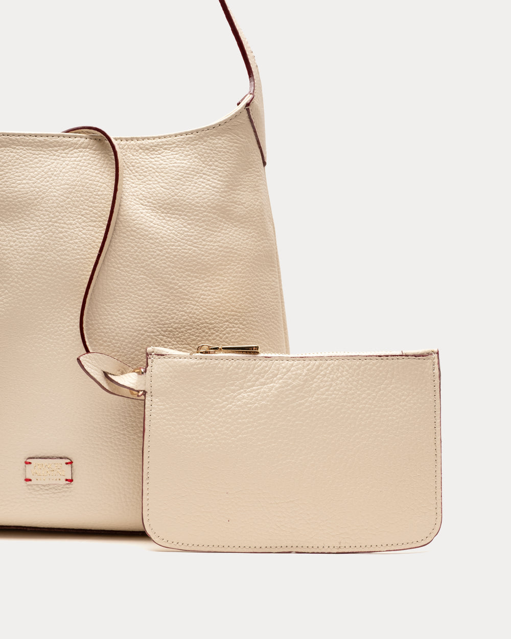 Brynn Hobo - Tumbled Leather Oyster Shoulder Bag Frances Valentine