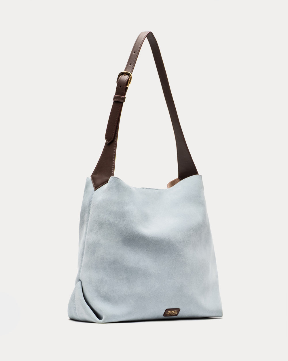 Brynn Suede Hobo - Light Blue - Frances Valentine