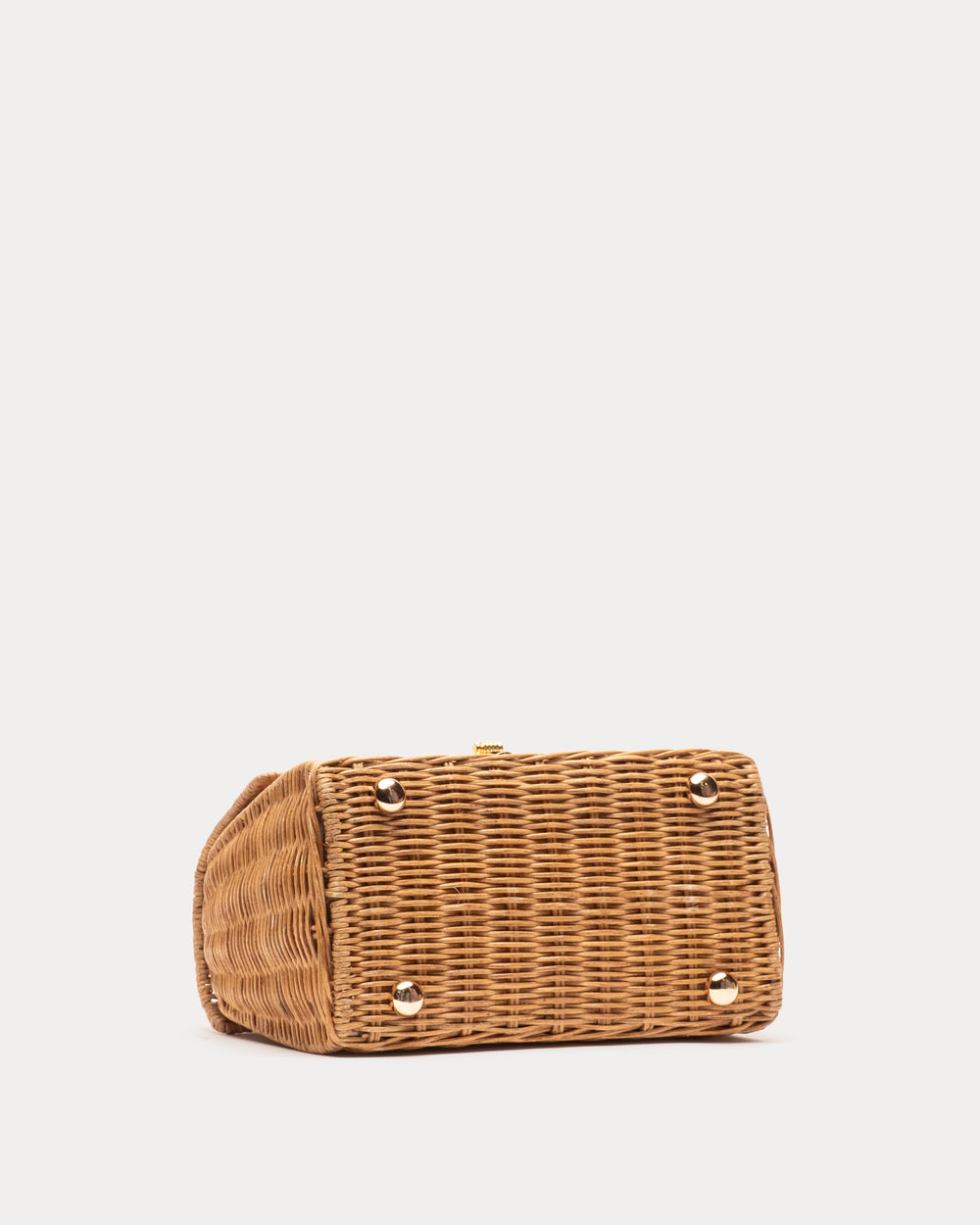 Bunny Basket Wicker w/Leather Wicker w/Leather Toast OS Frances Valentine