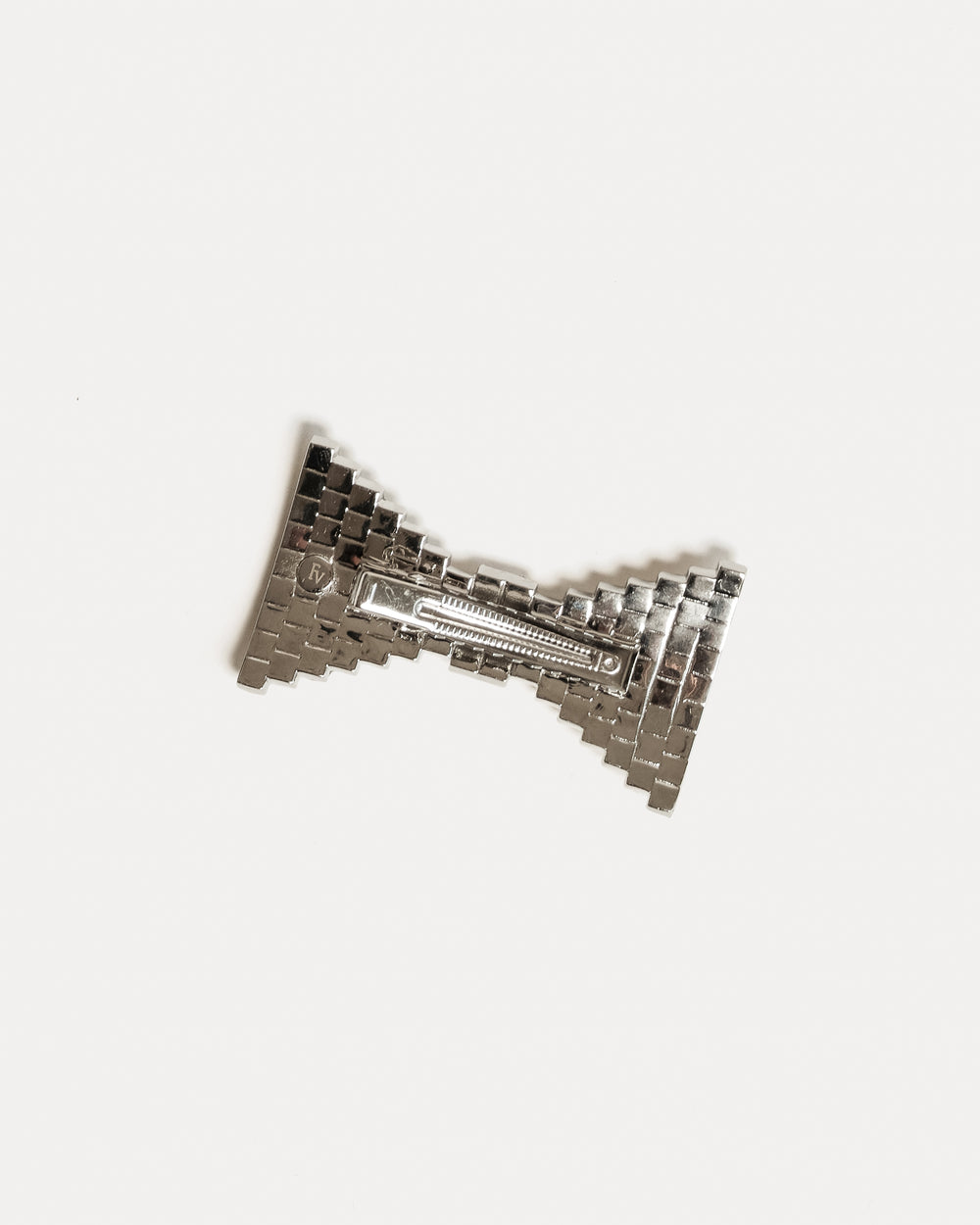 FV Crystal Bow Hairclip - Silver Hair Accessory Frances Valentine