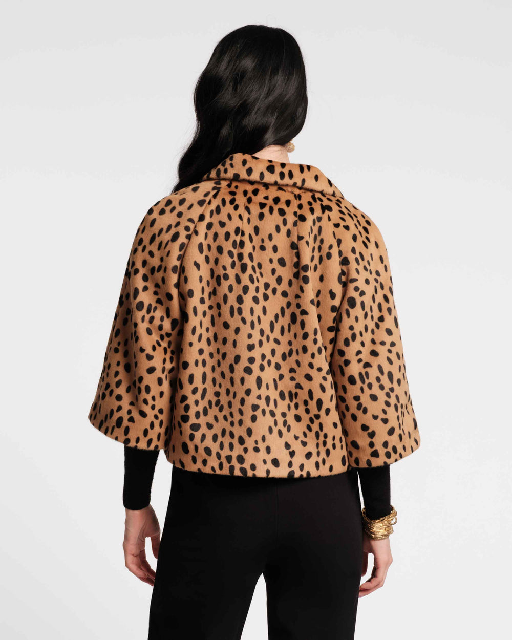 Blaine Jacket - Cheetah Faux Fur Brown - Frances Valentine