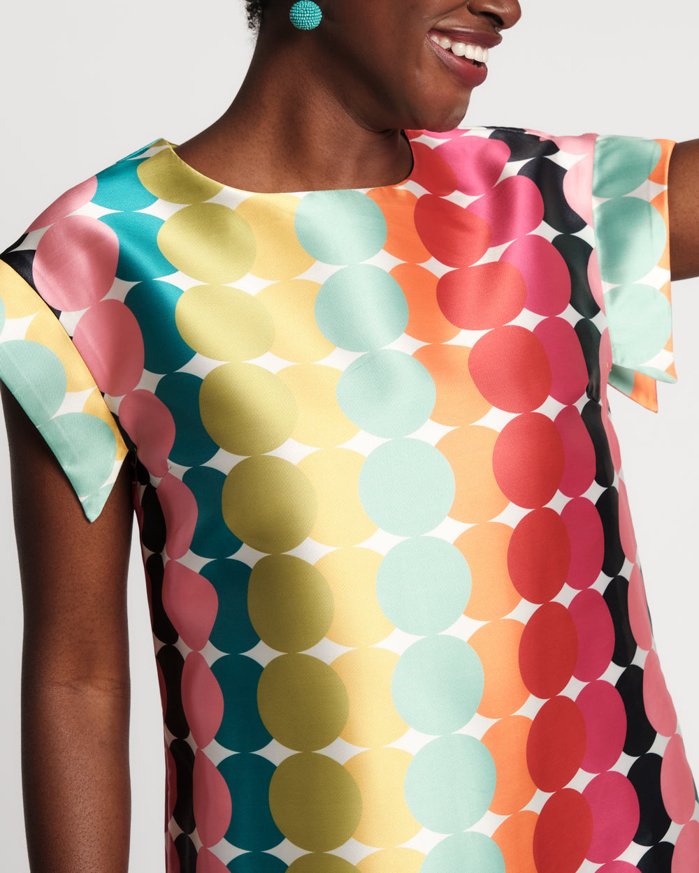 Column Mini Dress - Rainbow Summer Circle Dresses Frances Valentine