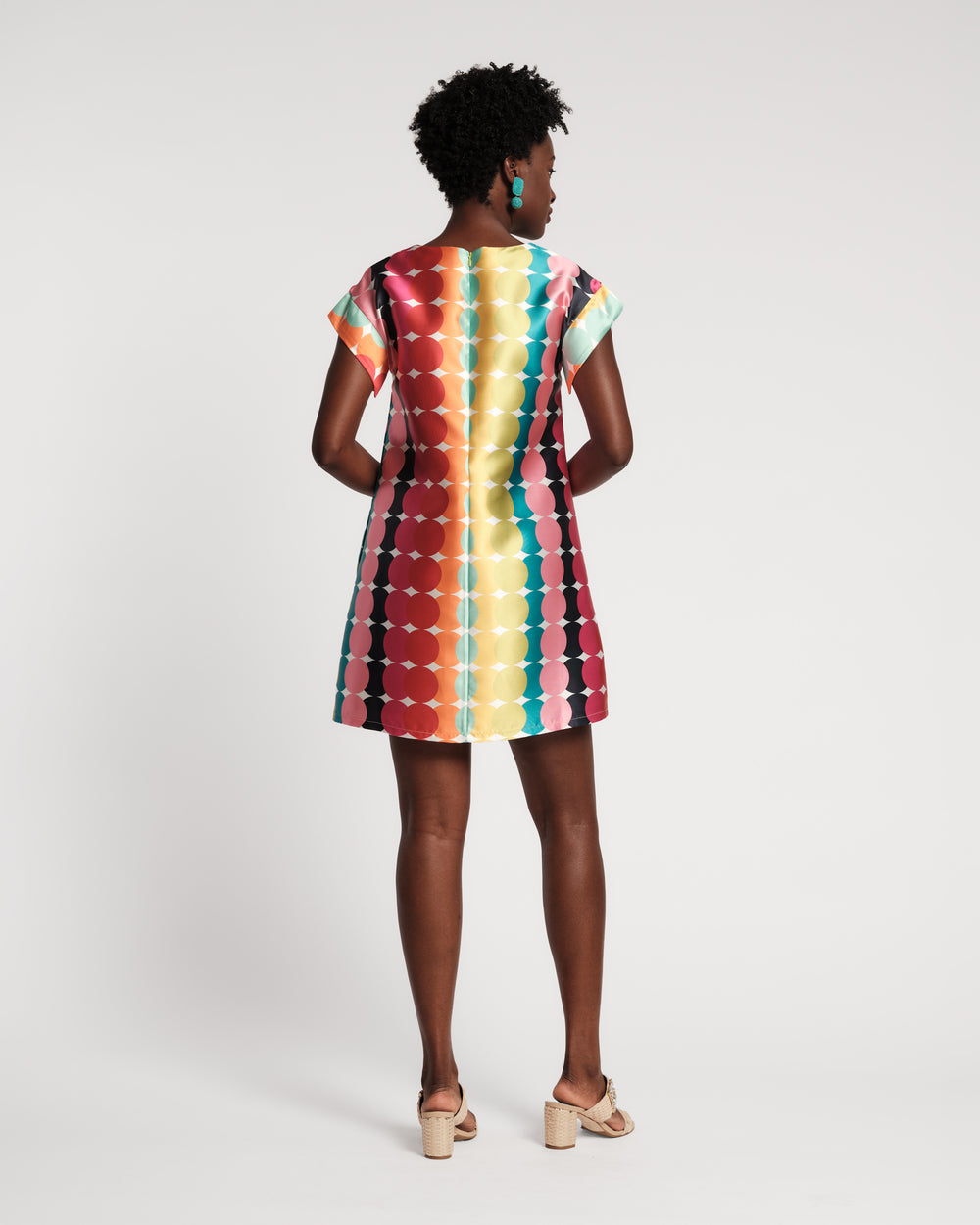 Column Mini Dress - Rainbow Summer Circle Dresses Frances Valentine