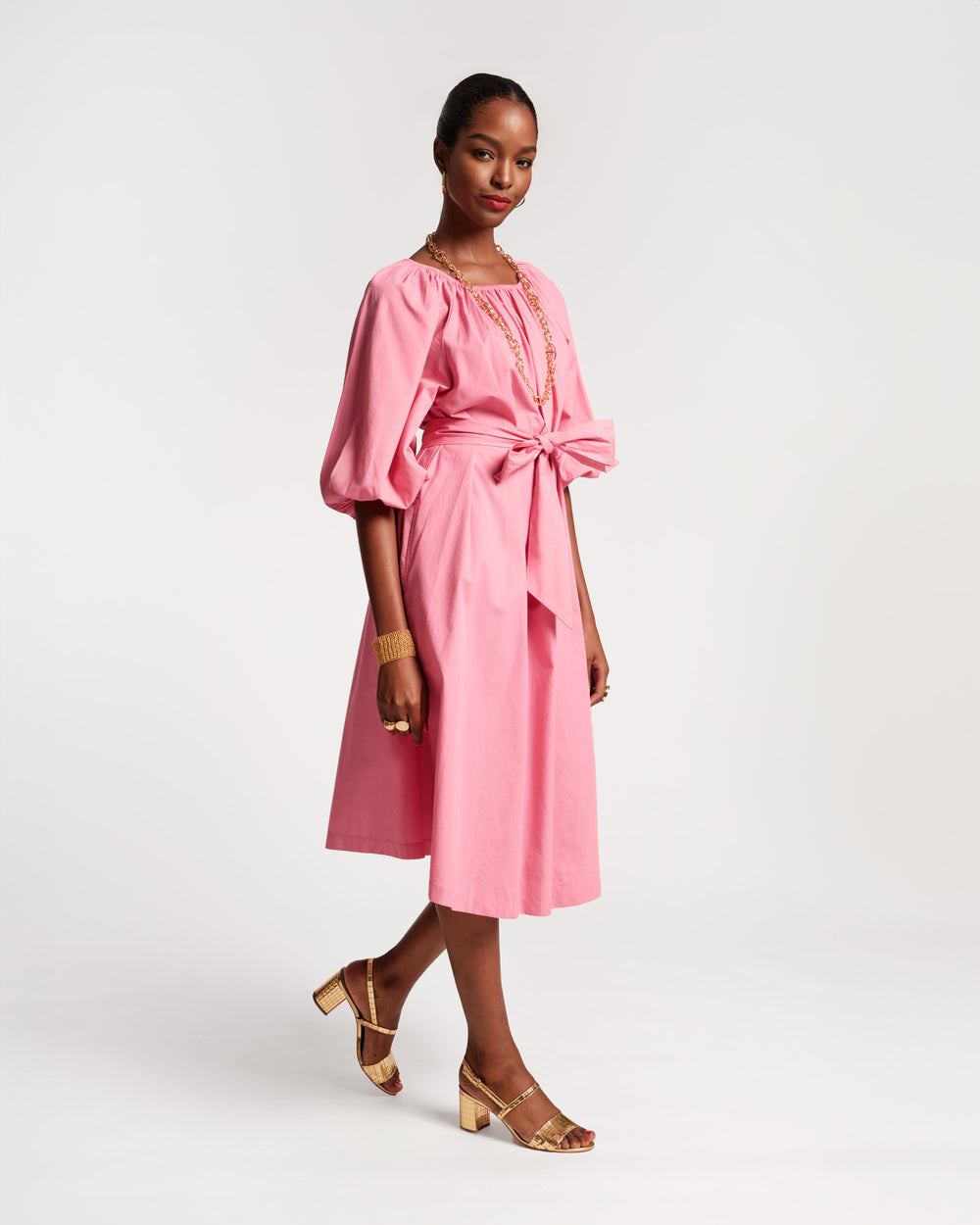 Bliss Midi Dress - Pink - Frances Valentine