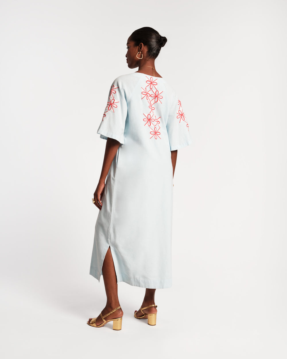 Charming Caftan - Gambit Light Blue - Frances Valentine
