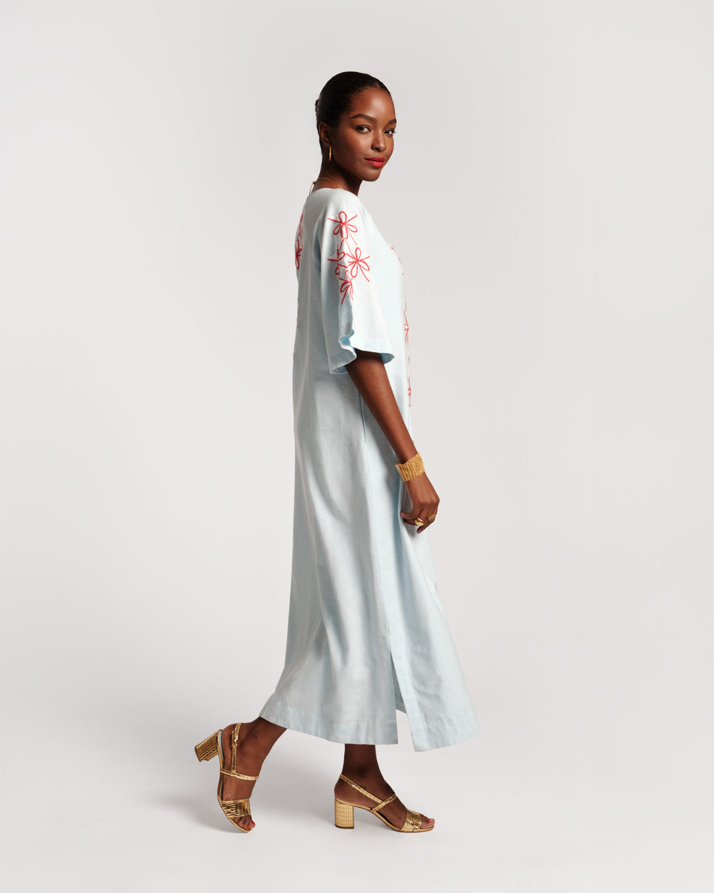 Charming Caftan - Gambit Light Blue - Frances Valentine