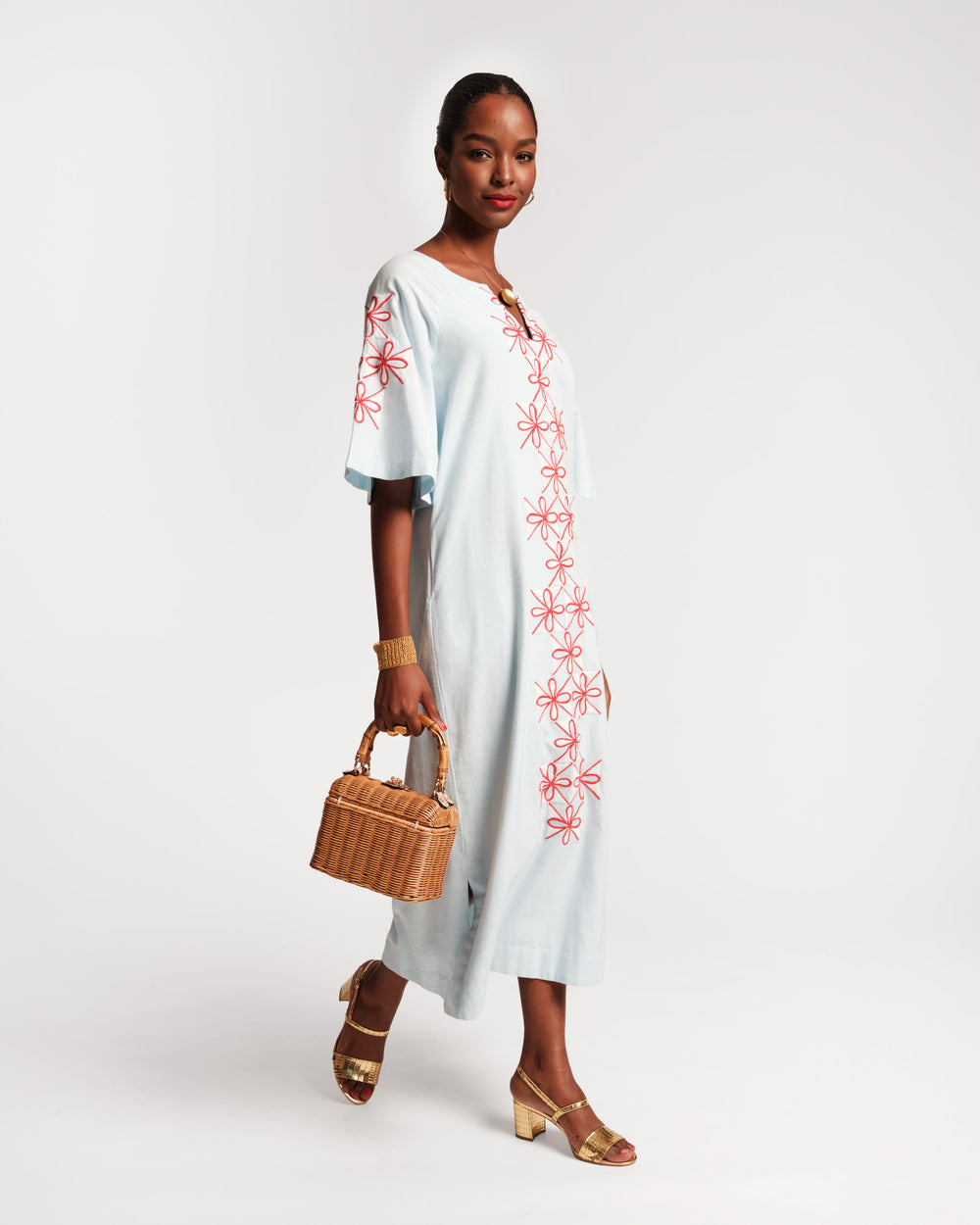 Charming Caftan - Gambit Light Blue - Frances Valentine