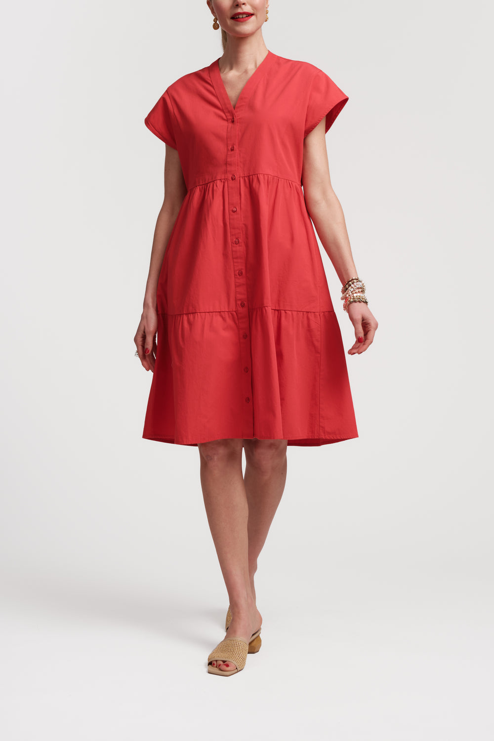 Monique Dress - Red