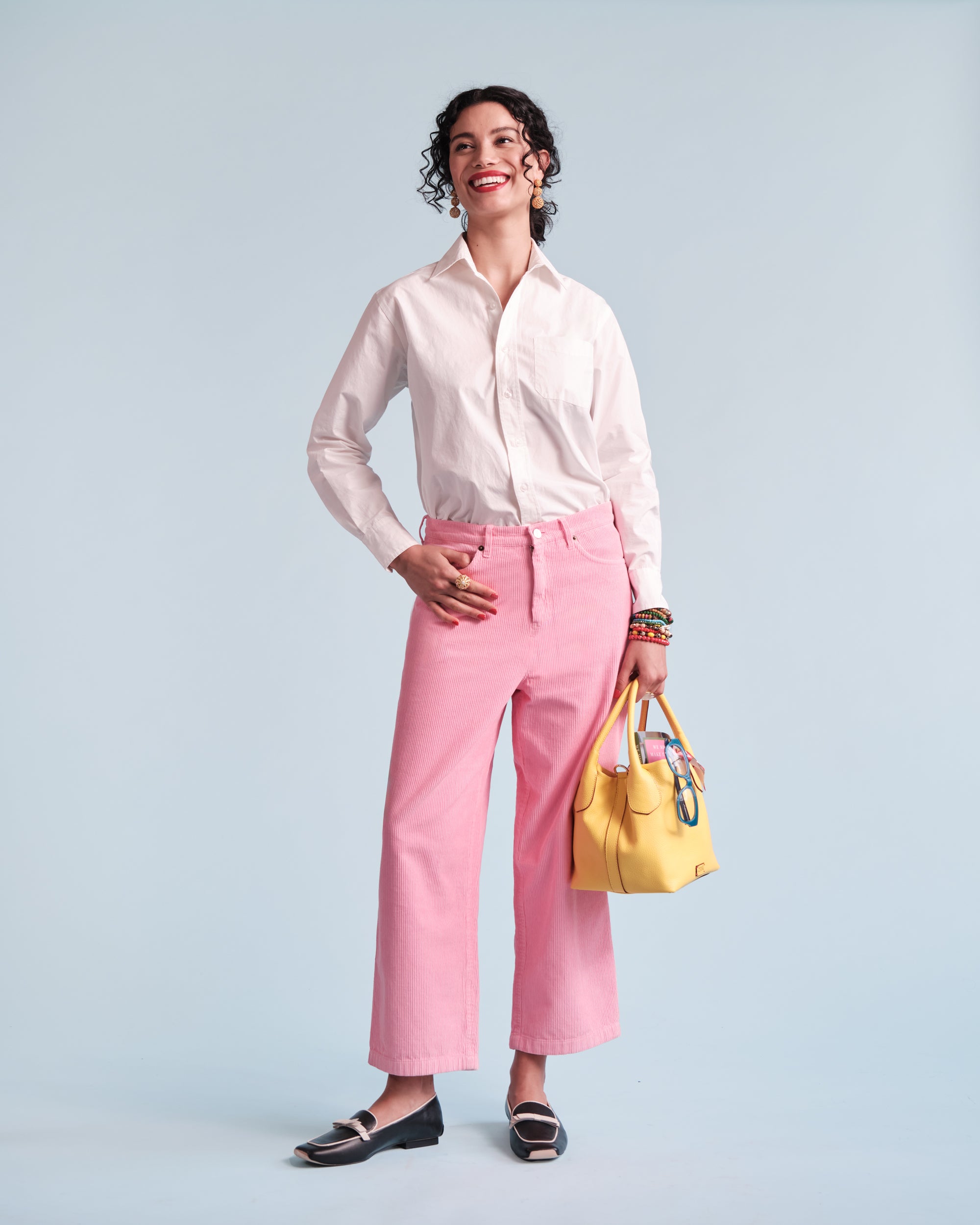 Jane Corduroy Pant - Pink – Frances Valentine