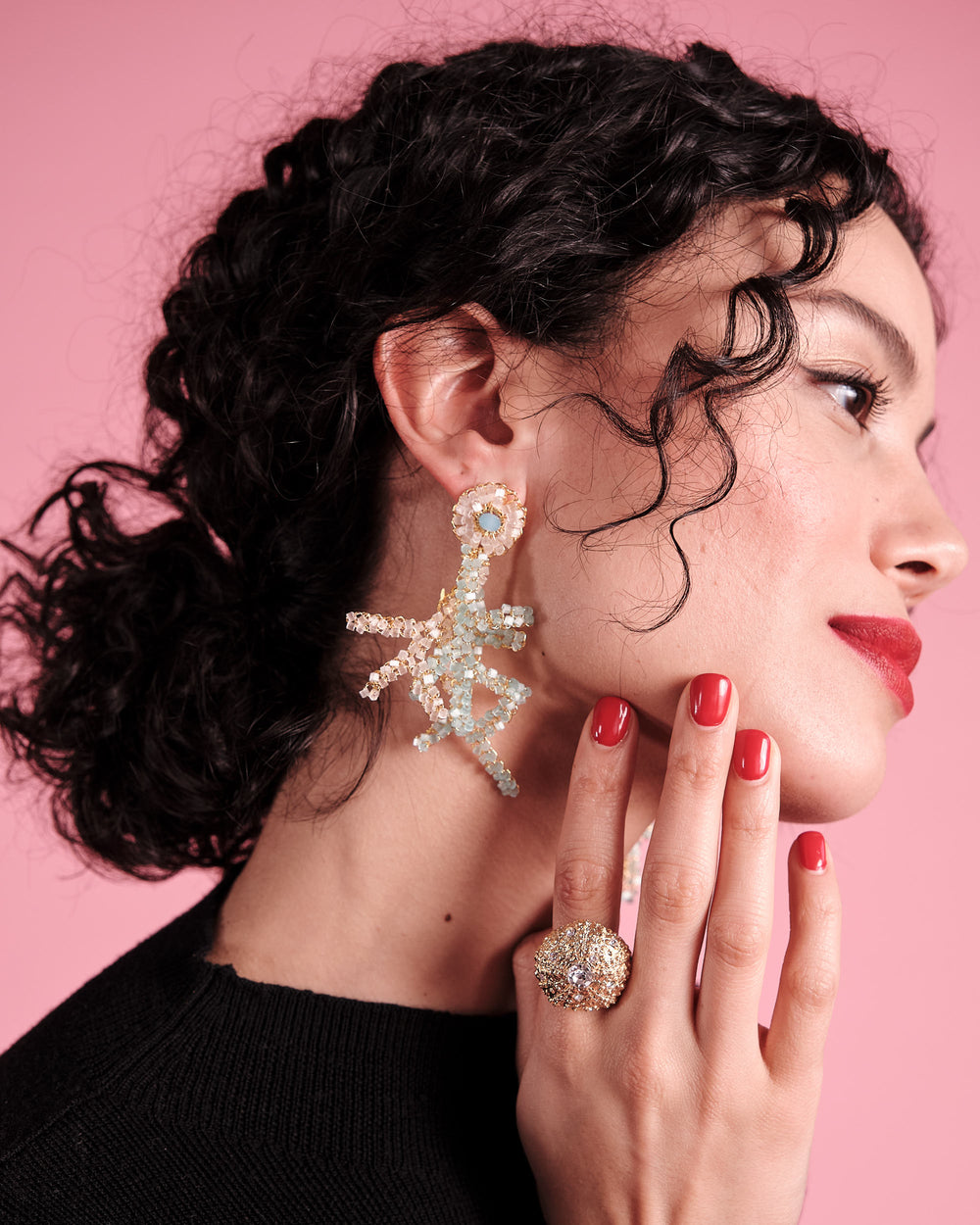 Coral Drop Earring - Frances Valentine