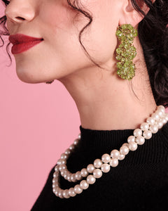 Rocks Cluster Earring Green - Frances Valentine