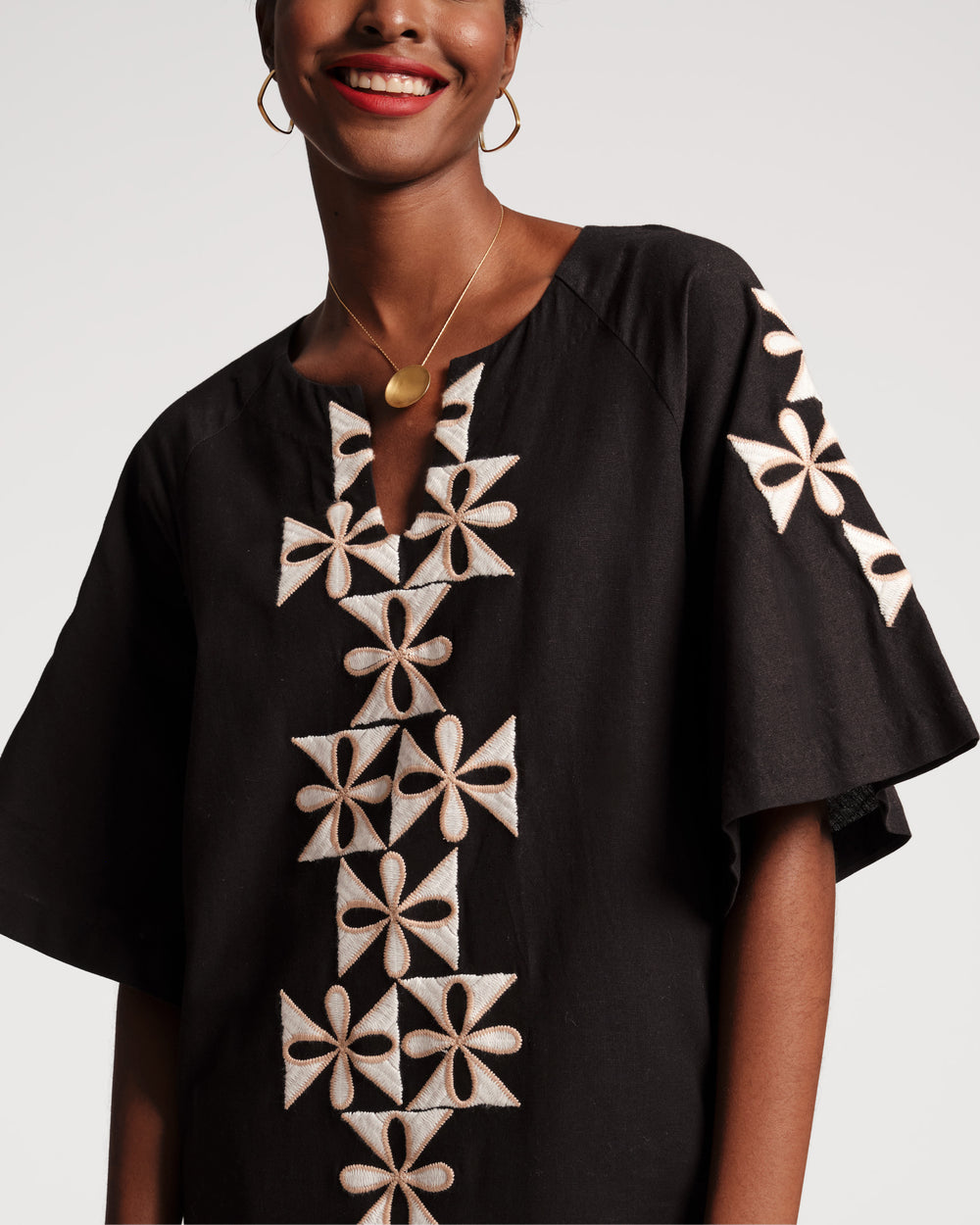 Charming Caftan - Gambit Black - Frances Valentine