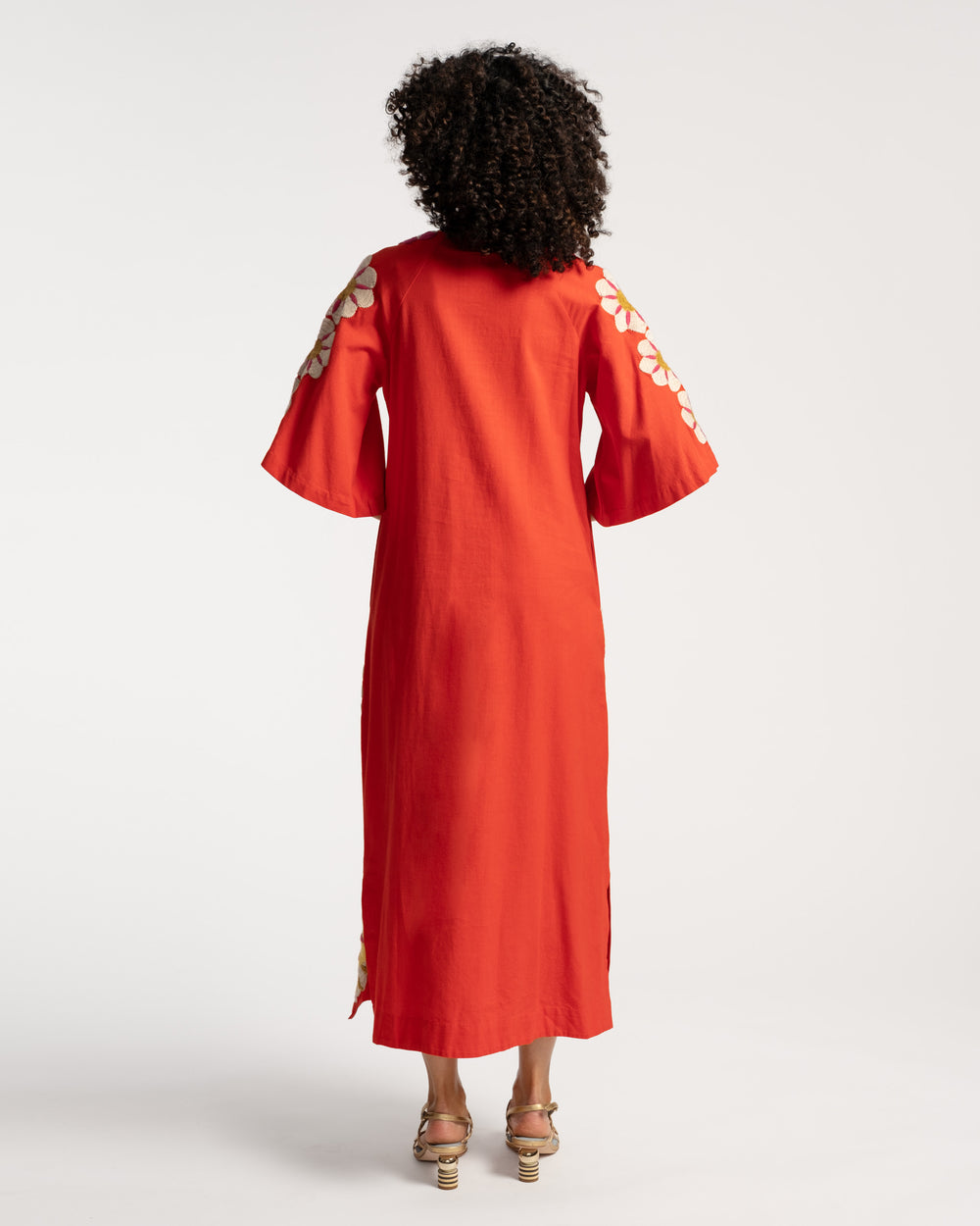 Delightful Caftan - Sunrise Coral Dresses Frances Valentine