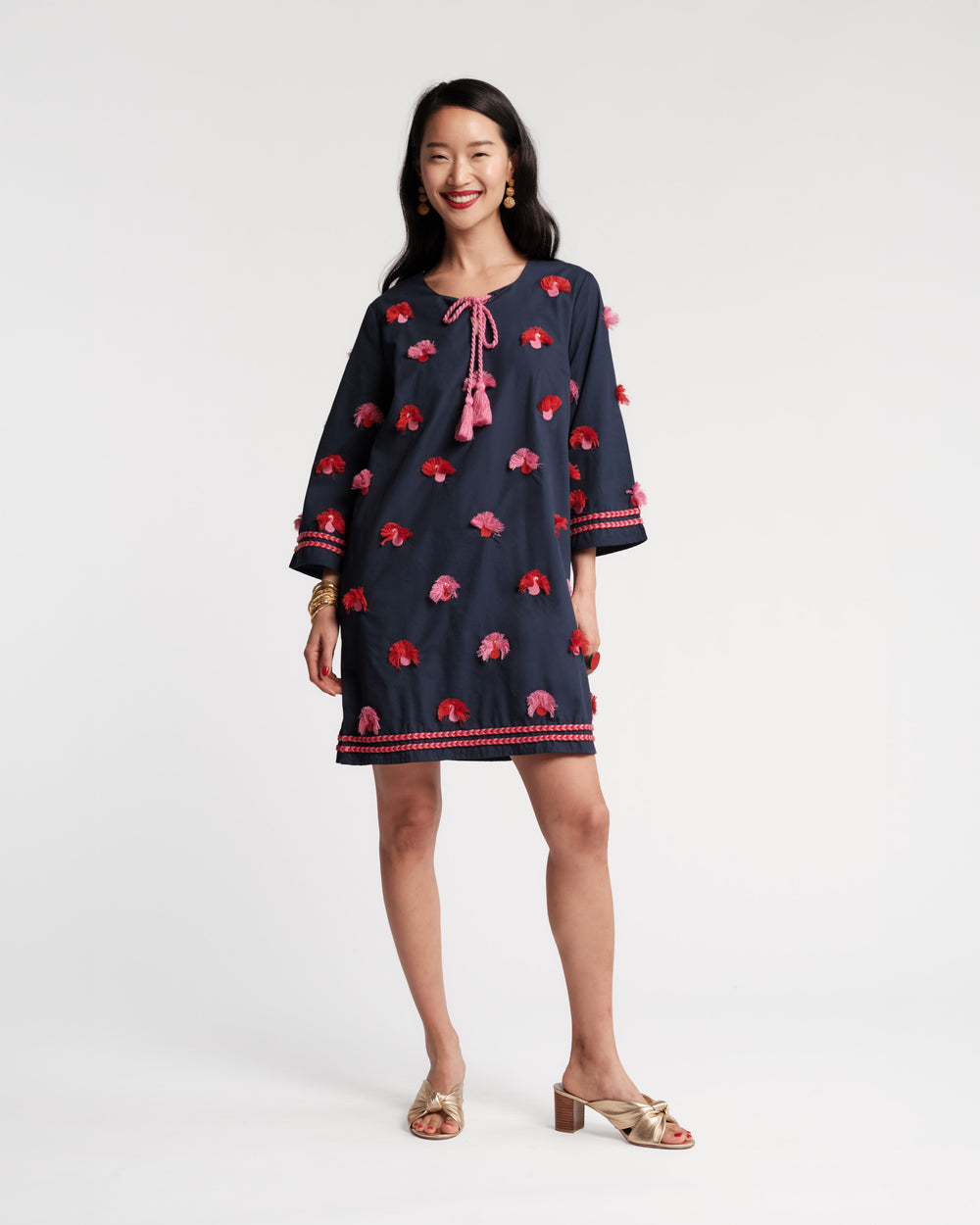 Capri Tunic - Peacock Navy