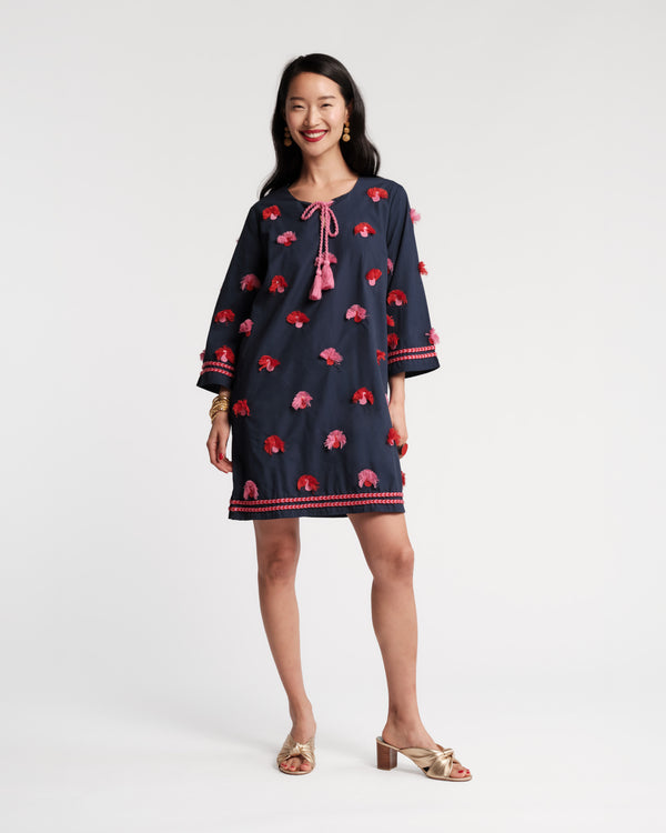 Capri Tunic - Peacock Navy