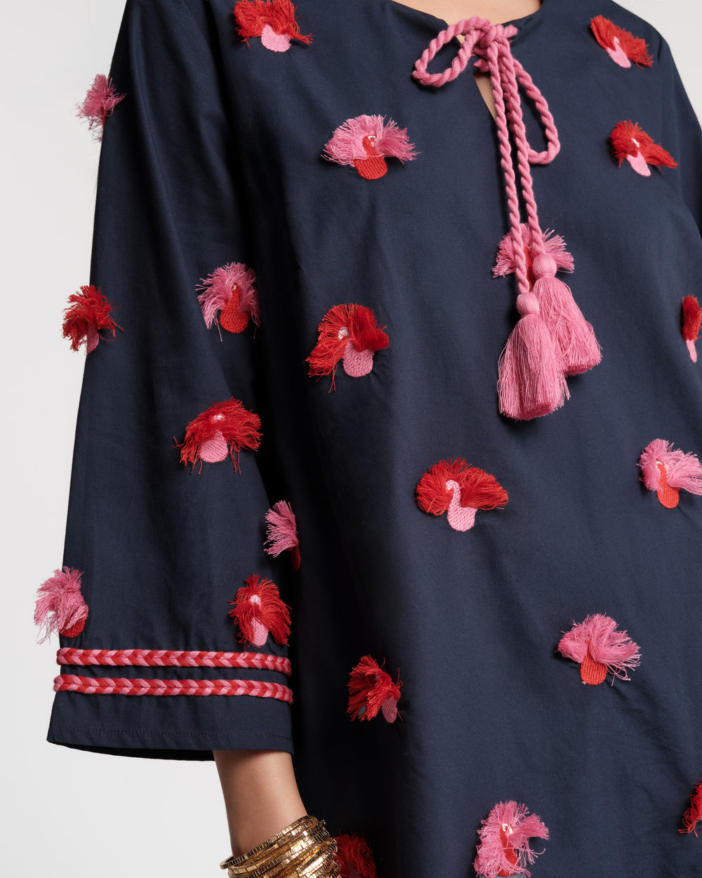 Capri Tunic - Peacock Navy