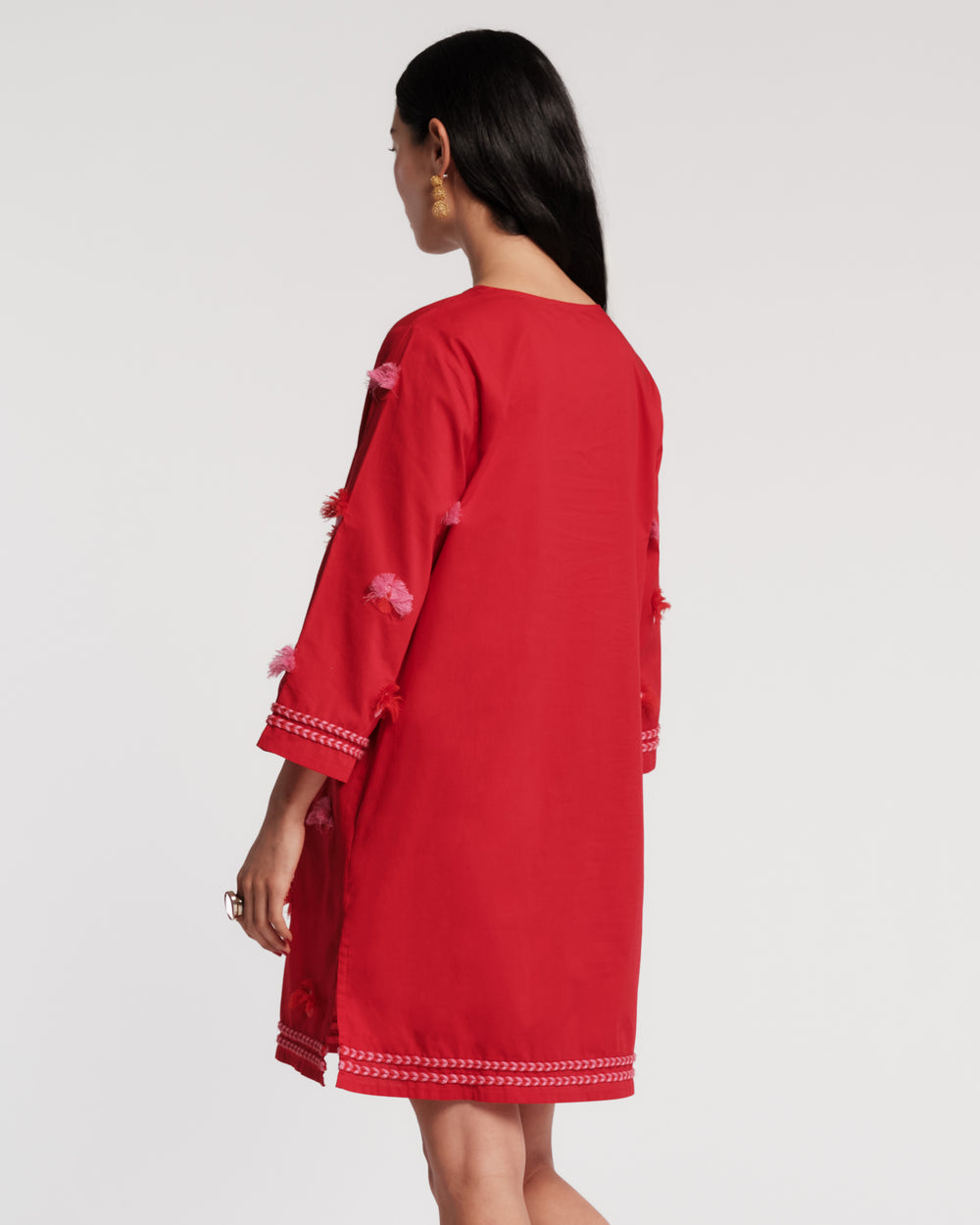 Capri Tunic - Peacock Red