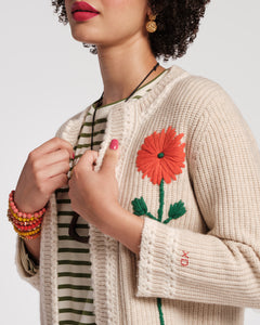 Border Flower Cardigan - Frances Valentine