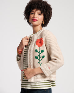 Border Flower Cardigan - Frances Valentine