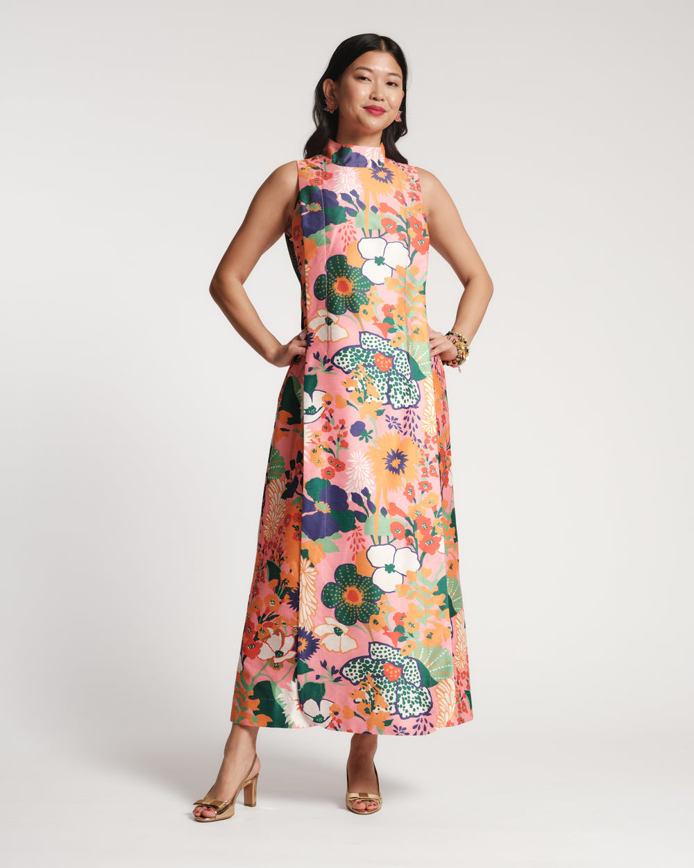 Carlyle Maxi Dress - Botanical Bash Dresses Frances Valentine
