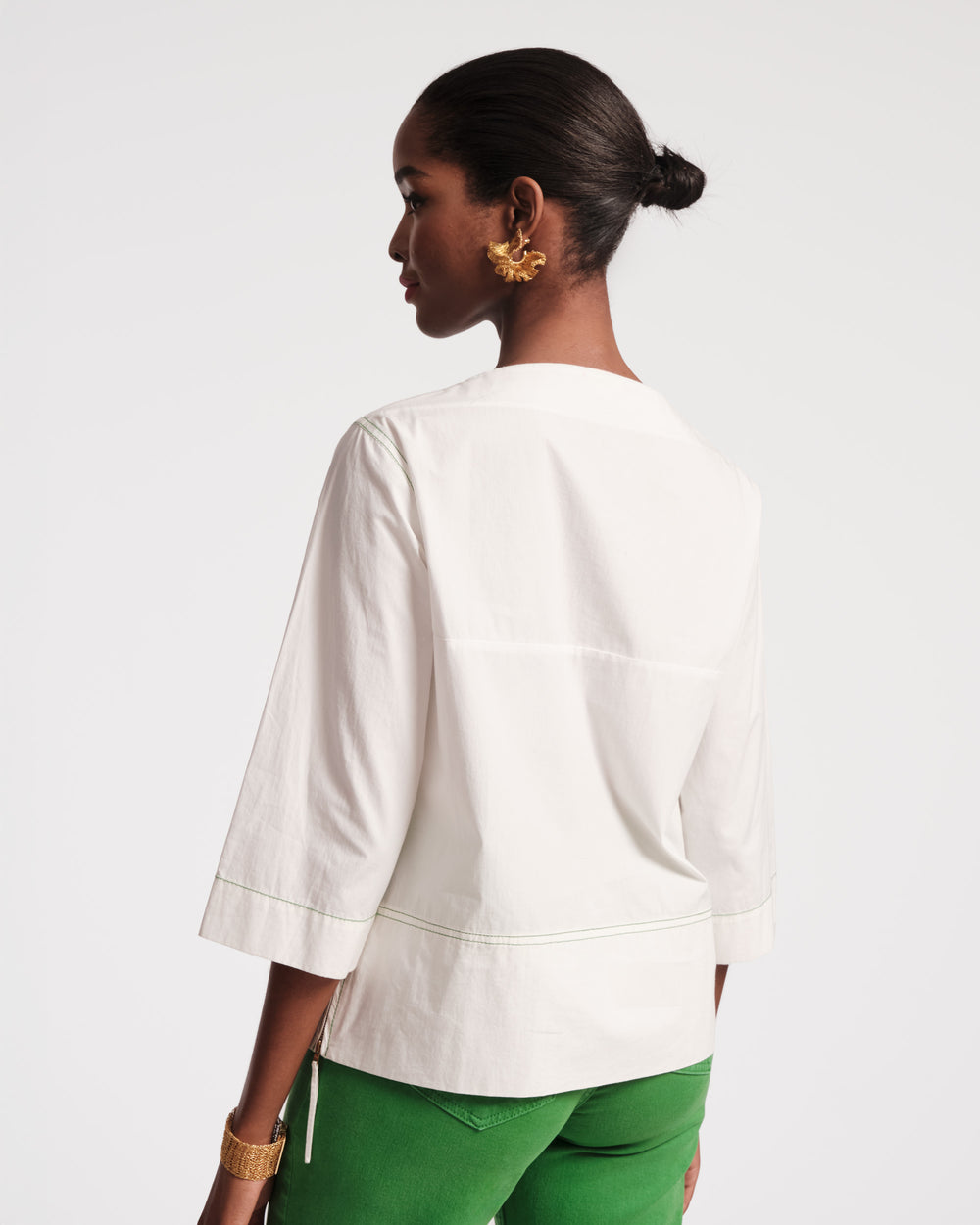 Carly Top - White - Frances Valentine