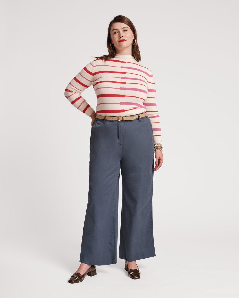 Charlotte Pant Cotton - Navy - Frances Valentine