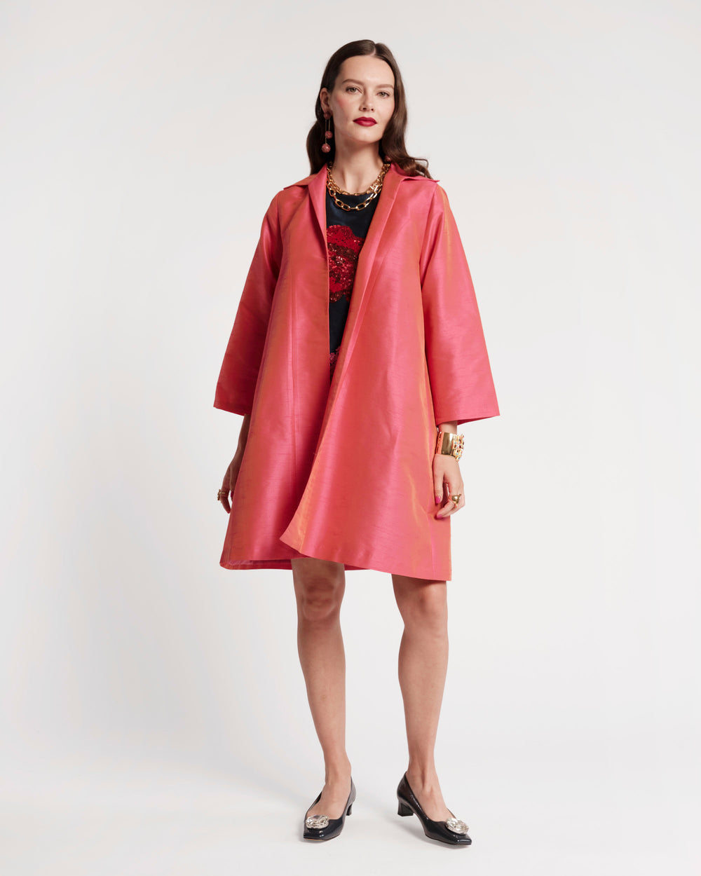 Charlotte Topper - Coral Coats & Jackets Frances Valentine