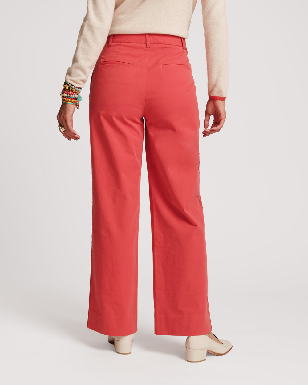 Charlotte Pant Cotton - Red - Frances Valentine