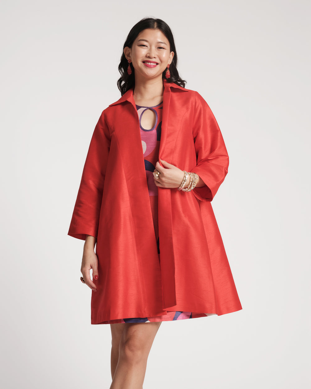 Charlotte Jacket - Red Coats & Jackets Frances Valentine