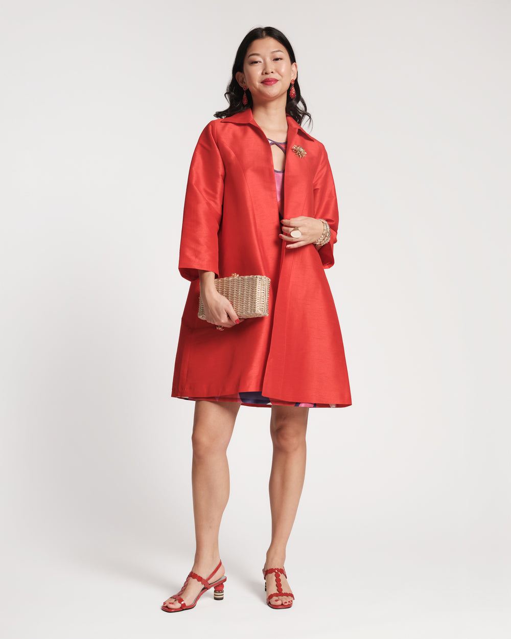 Charlotte Jacket - Red Coats & Jackets Frances Valentine