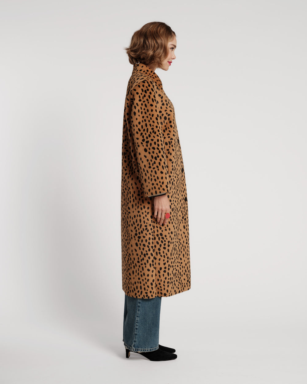 Paulette Faux Fur Coat - Cheetah Coats & Jackets Frances Valentine