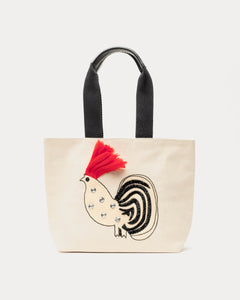 Canvas Tote Cheeky Chick Natural - Frances Valentine