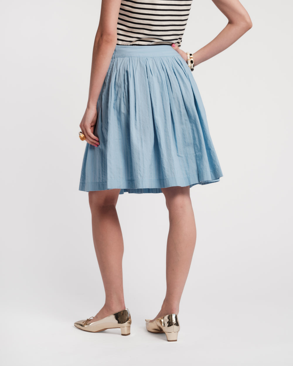 Claire Skirt - Light Blue Skirts Frances Valentine