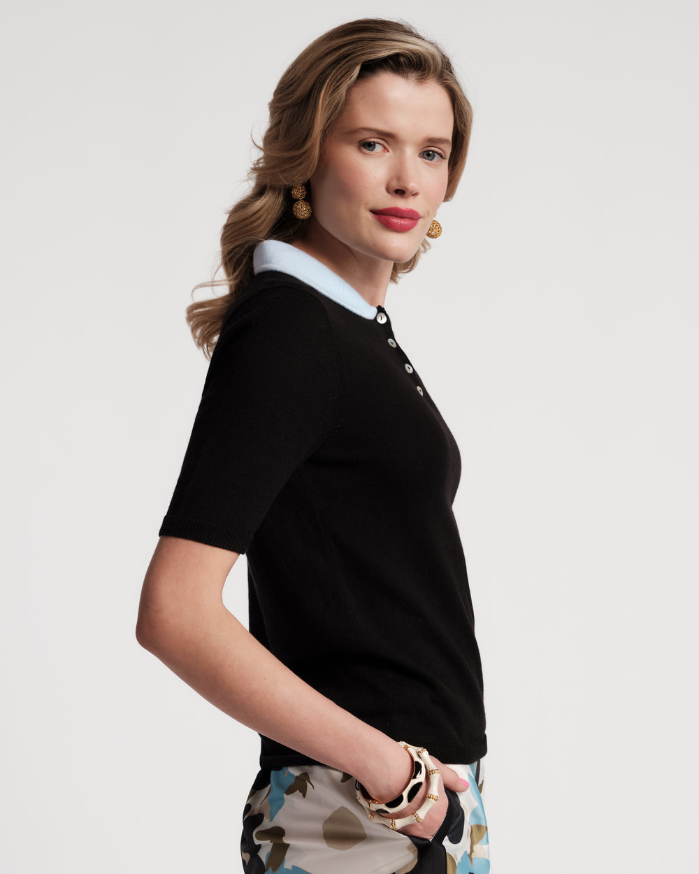 Clara Knit Shell - Black Sweater Frances Valentine