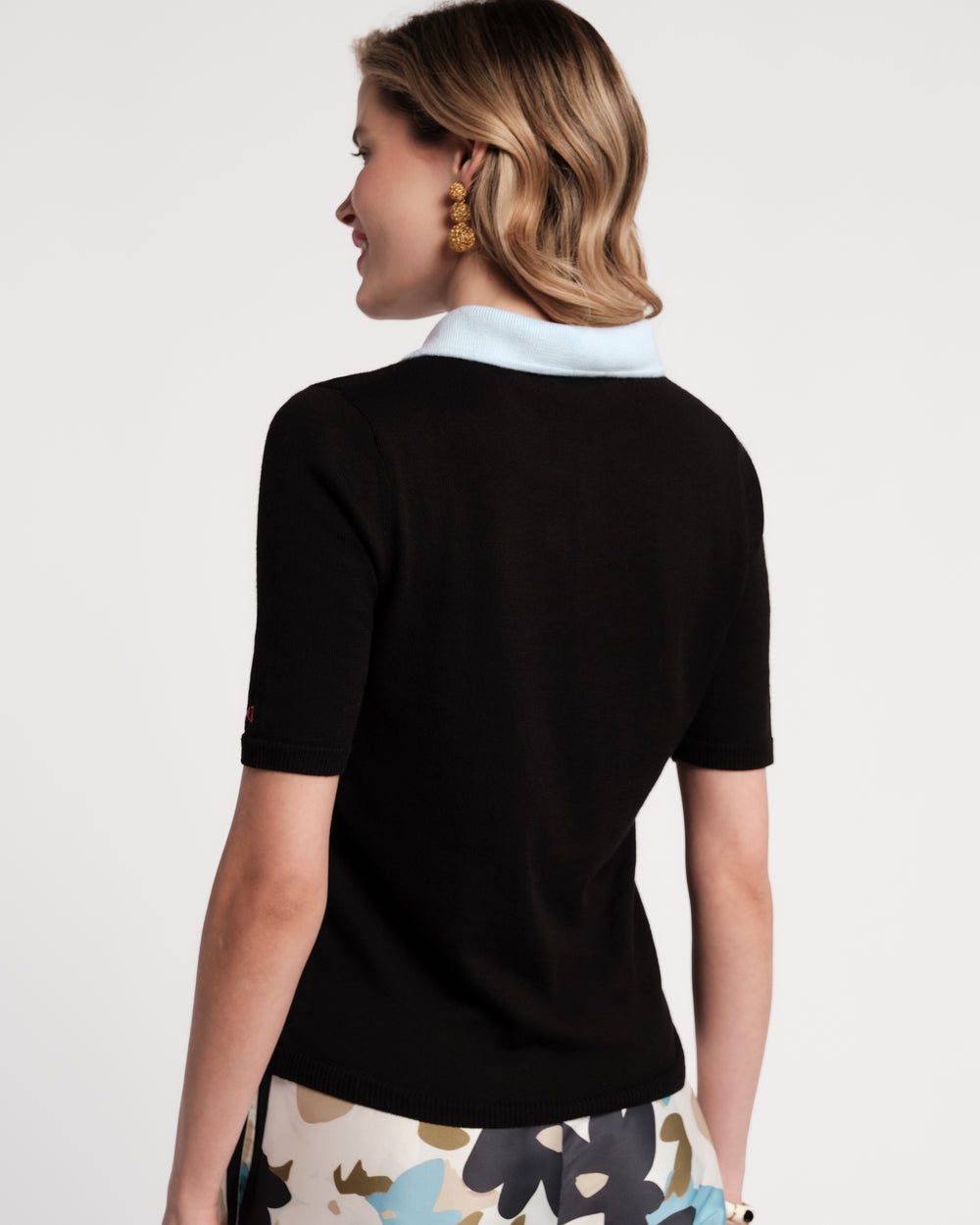Clara Knit Shell - Black Sweater Frances Valentine