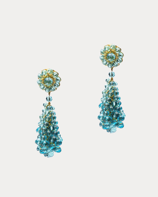 Cocoon Drop Earrings - Light Blue Jewelry Frances Valentine