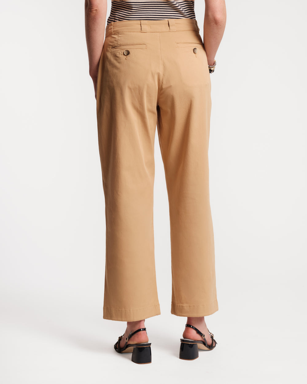 Coleman Pant Solid Cotton Cotton Khaki Frances Valentine