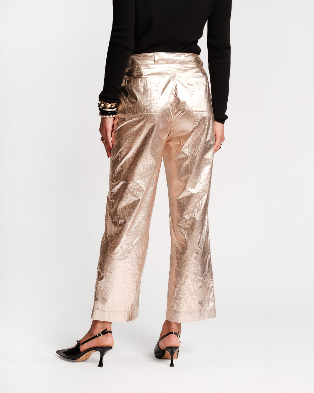 Coleman Metallic Pant - Gold Pants Frances Valentine