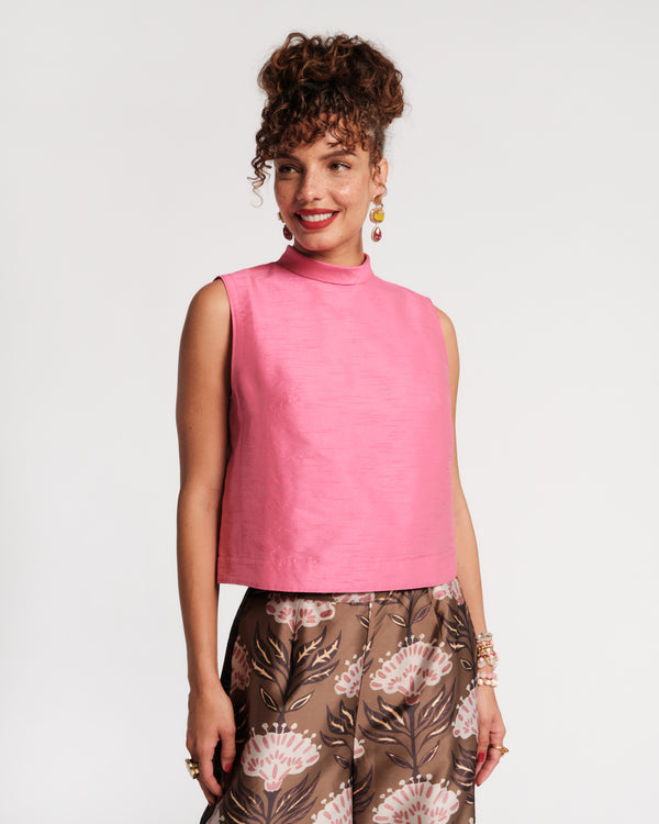 Colette Top - Pink Shirt Frances Valentine